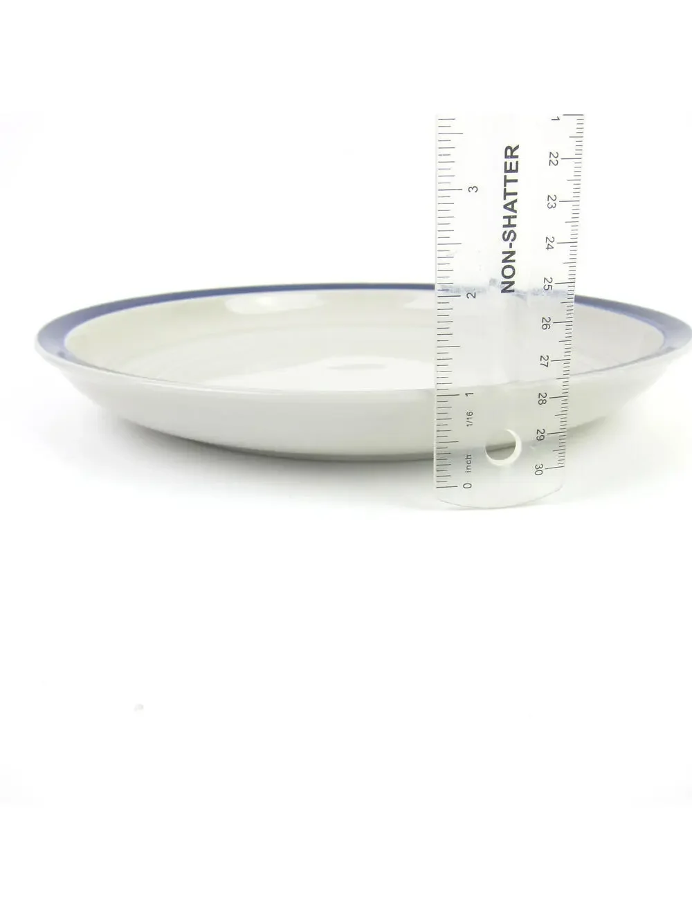 Target Home Dinner Plate Cobalt Blue Rim Embossed Rings 10.25